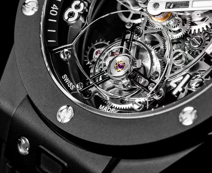 Tourbillon ring mouth piano black ceramic mechanical watch accessories jewelry #nigo82293