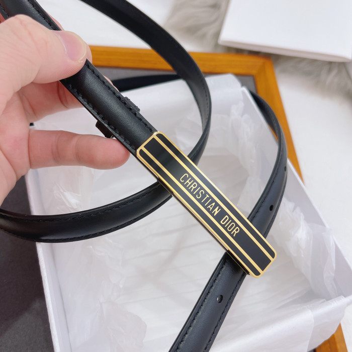 Dior Leather Thin Cute Belt #nigo55856