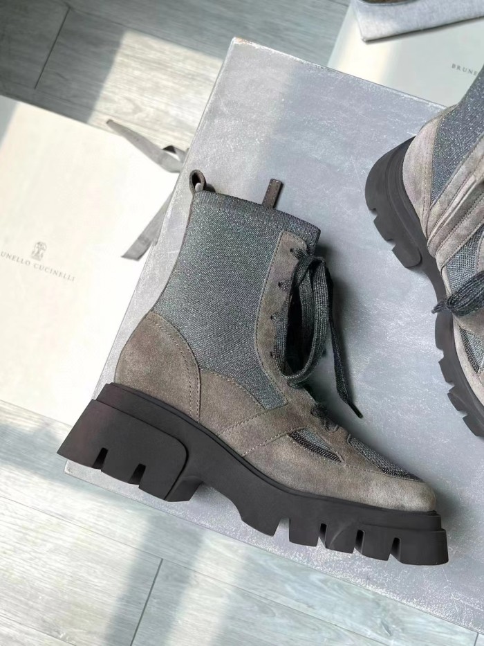 Brunello Cucinelli Women's Short Boots Shoes Ngvp #nigo6259