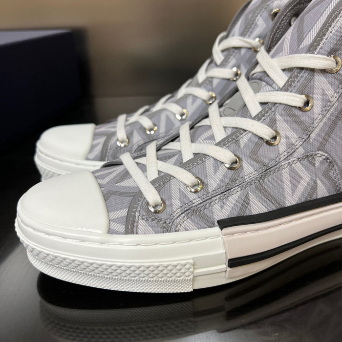 Dior Plaid High Top Canvas Shoes Sneakers  #nigo8429