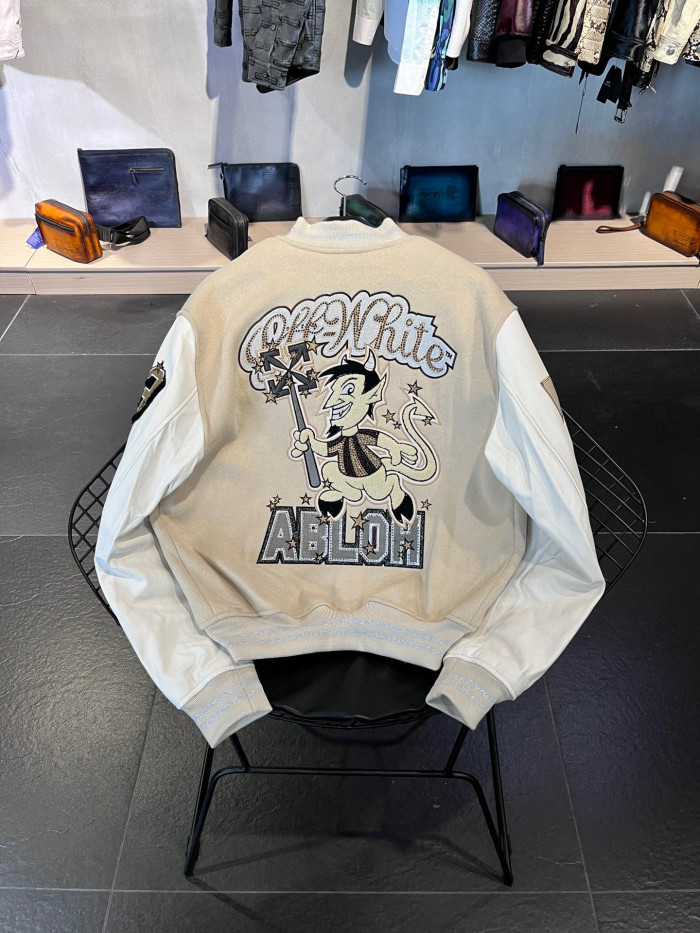 Louis Vuitton Leather And Woolen Patchwork Jacket #nigo5432