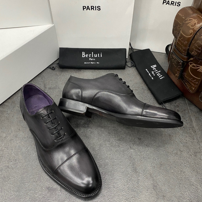 Berluti Hand Polished Leather Oxford Shoes #nigo2451