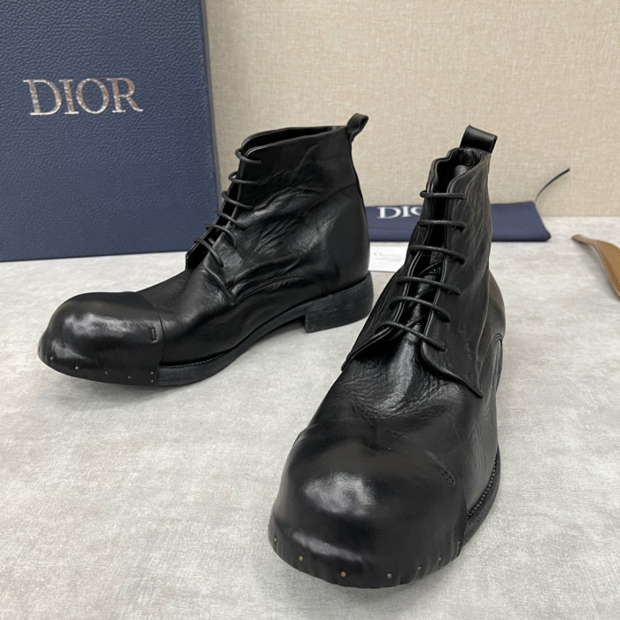 Dior Men's Leather Shoes Martin Boots Shoes #nigo1445