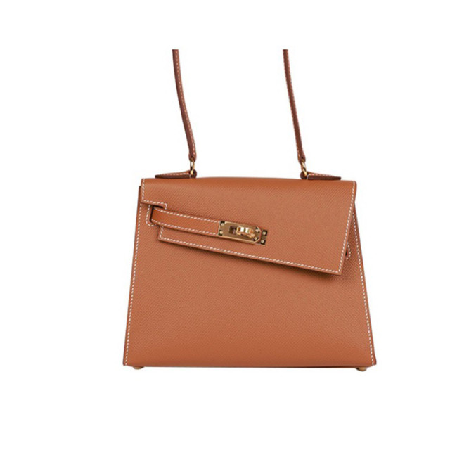 Hermes Kelly 20 Disorde Reversible Irregular Cowhide Tote Bag Ngvp #nigo5245