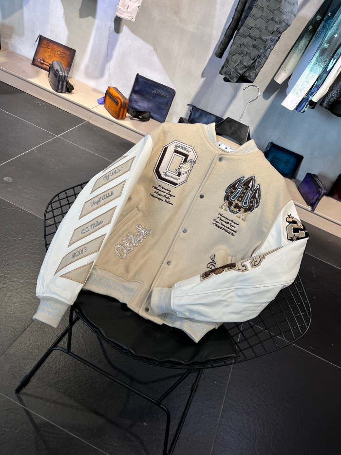Louis Vuitton Leather And Woolen Patchwork Jacket #nigo5432