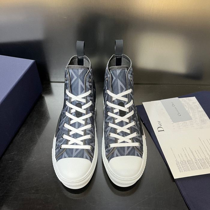 Dior Plaid High Top Canvas Shoes Sneakers  #nigo8429