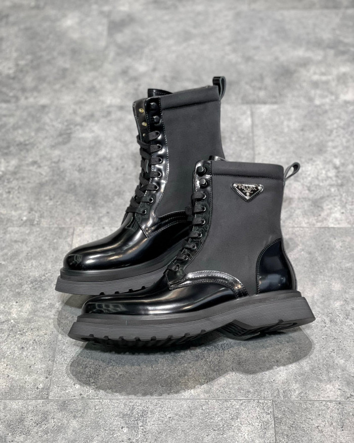 Prada Leather High Boots Shoes #nigo7553
