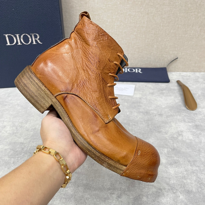 Dior Men's Leather Shoes Martin Boots Shoes #nigo1445