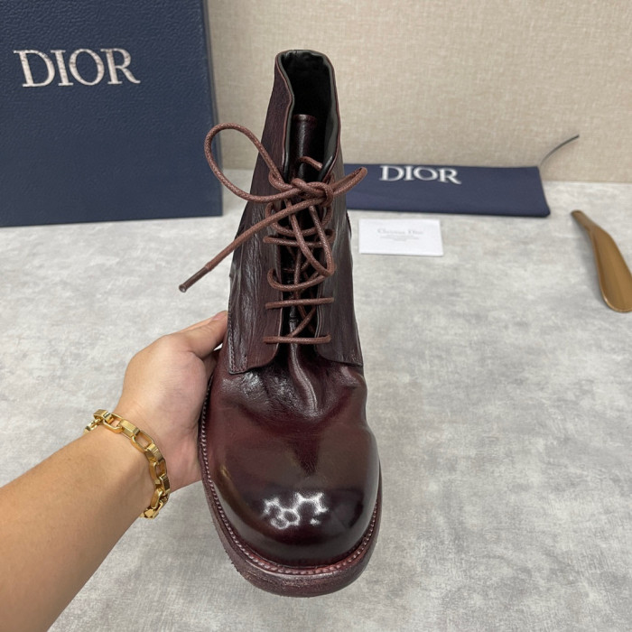 Dior Men's Leather Shoes Martin Boots Shoes #nigo1445