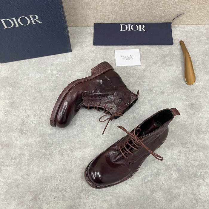 Dior Men's Leather Shoes Martin Boots Shoes #nigo1445