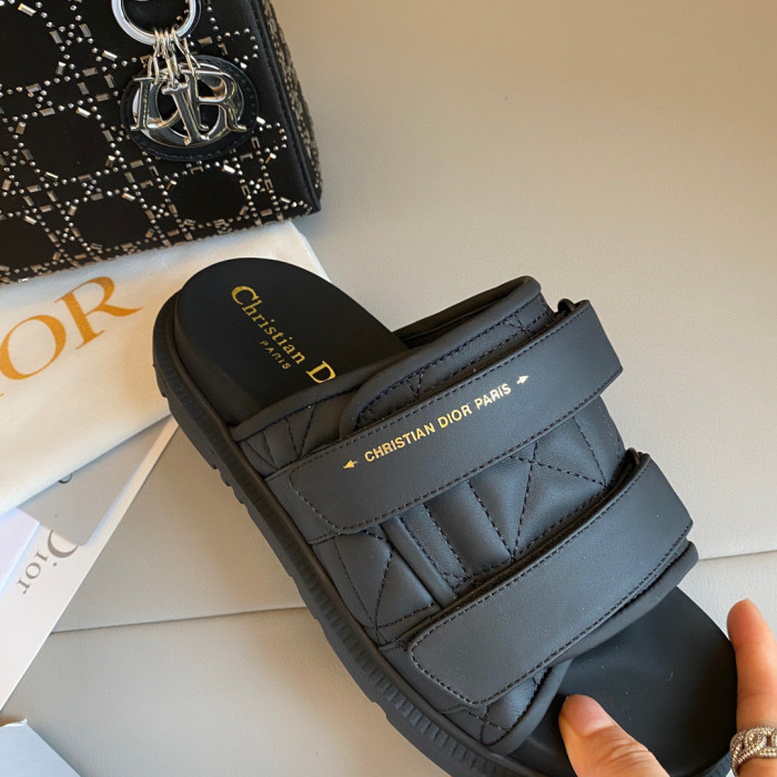 Dior Quilted Leather Sandals Slippers Shoes #nigo4761