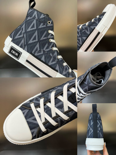 Dior Plaid High Top Canvas Shoes Sneakers  #nigo8429
