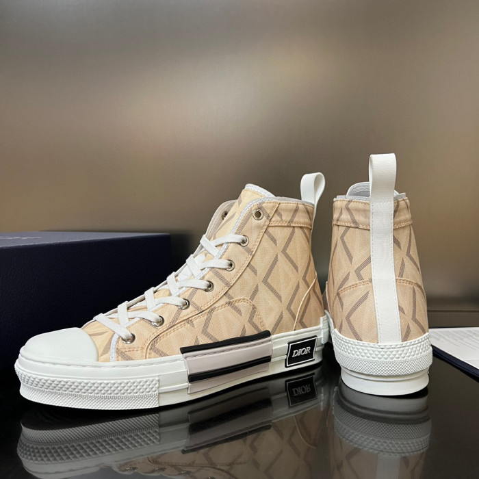 Dior Plaid High Top Canvas Shoes Sneakers  #nigo8429