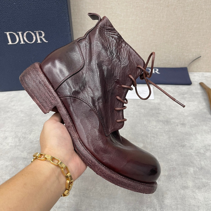 Dior Men's Leather Shoes Martin Boots Shoes #nigo1445