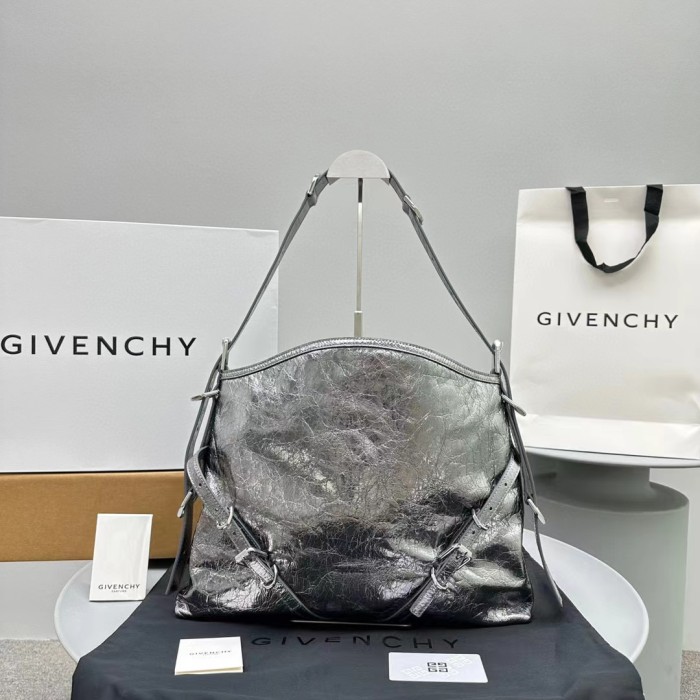 Givenchy Voyou Leather Tote Bag With Metal Clasp Bags BB50SSB1Q9-070 Ngvp #nigo5193