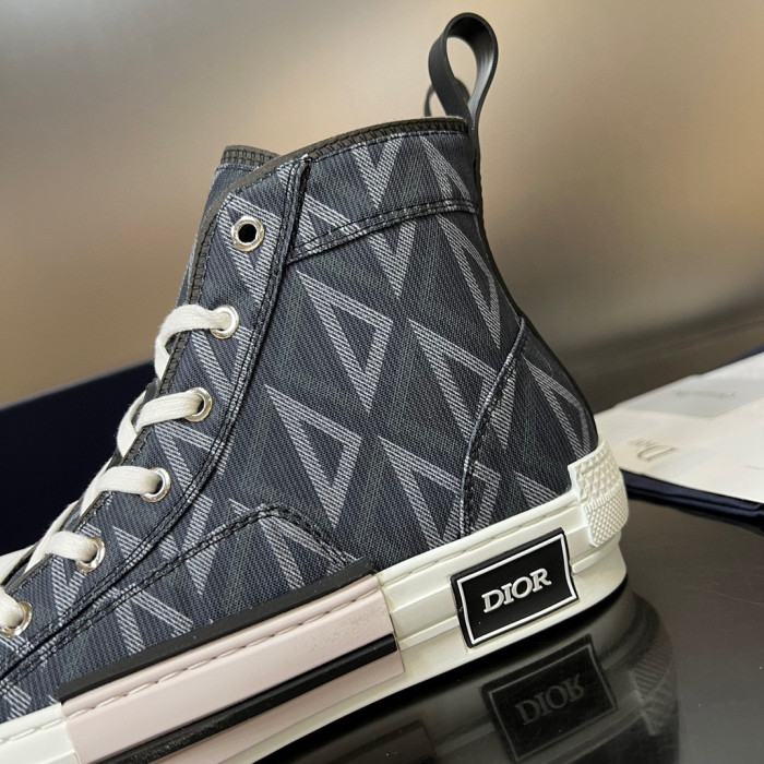 Dior Plaid High Top Canvas Shoes Sneakers  #nigo8429