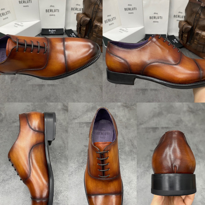 Berluti Hand Polished Leather Oxford Shoes #nigo2451