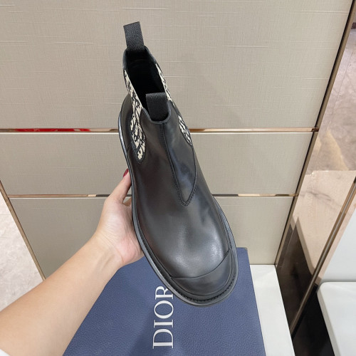 Dior Canvas Leather Martin Boots Shoes #nigo9776