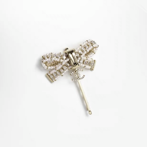 Chanel Simple Hairpin Pearl White Matching Accessories Jewelry #nigo82463