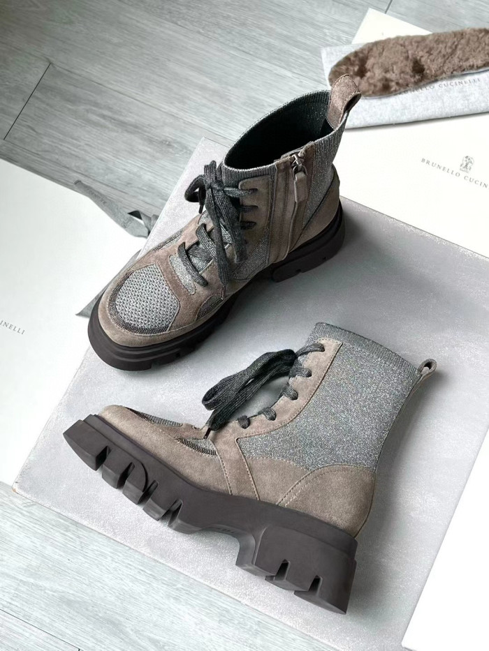 Brunello Cucinelli Women's Short Boots Shoes Ngvp #nigo6259