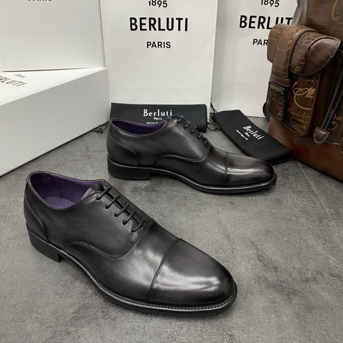 Berluti Hand Polished Leather Oxford Shoes #nigo2451