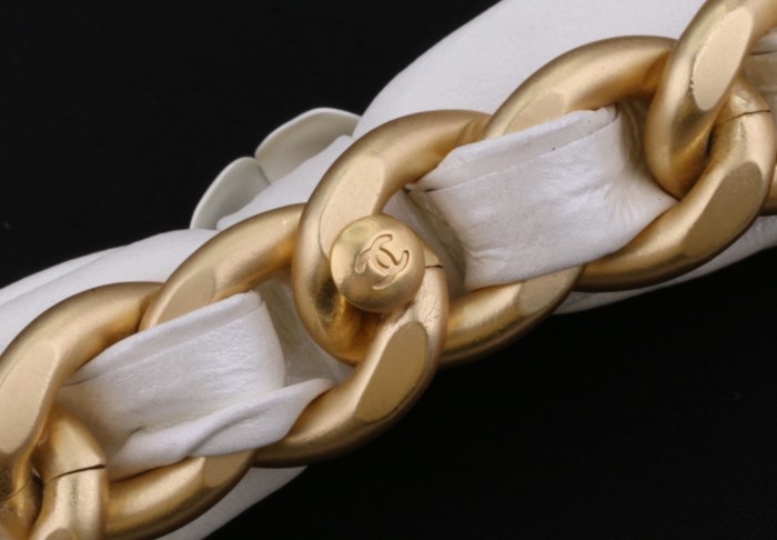 Chanel bow knot 2-layer thick chain pearl waist chain accessories jewelry #nigo82414