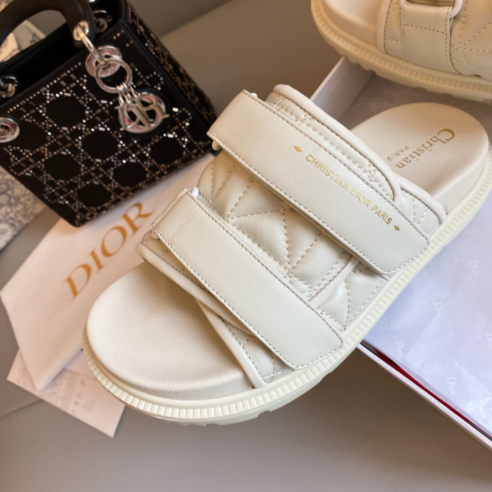 Dior Quilted Leather Sandals Slippers Shoes #nigo4761
