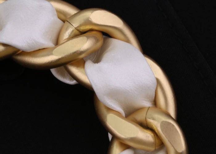 Chanel bow knot 2-layer thick chain pearl waist chain accessories jewelry #nigo82414