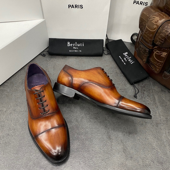 Berluti Hand Polished Leather Oxford Shoes #nigo2451