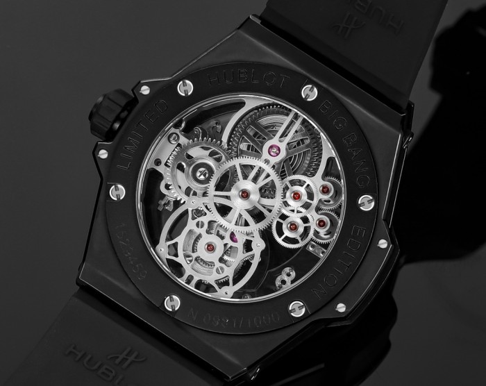 Tourbillon ring mouth piano black ceramic mechanical watch accessories jewelry #nigo82293