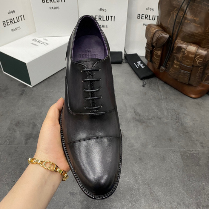 Berluti Hand Polished Leather Oxford Shoes #nigo2451