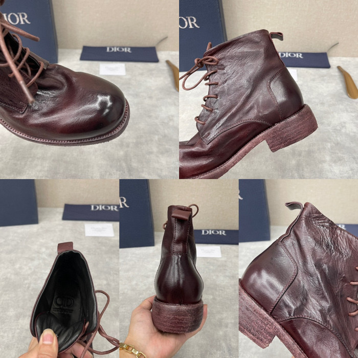Dior Men's Leather Shoes Martin Boots Shoes #nigo1445