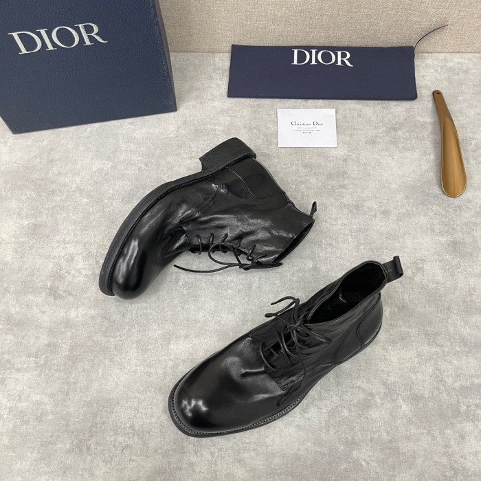 Dior Men's Leather Shoes Martin Boots Shoes #nigo1445