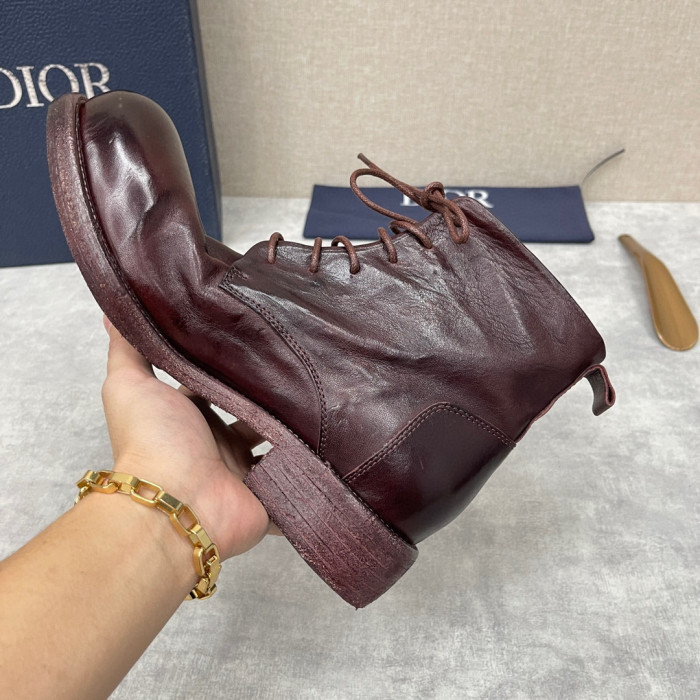 Dior Men's Leather Shoes Martin Boots Shoes #nigo1445