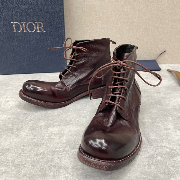 Dior Men's Leather Shoes Martin Boots Shoes #nigo1445