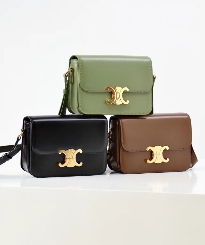 Celine Square Women's Single Leather Tofu Bag #nigo52499