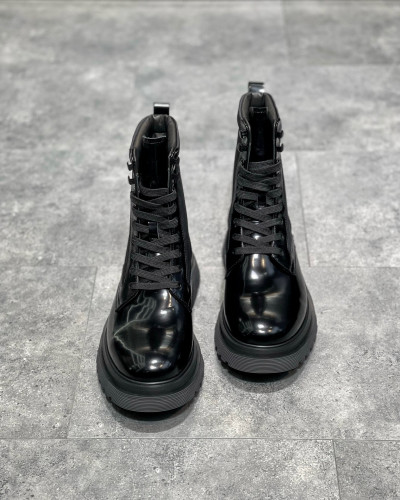 Prada Leather High Boots Shoes #nigo7553