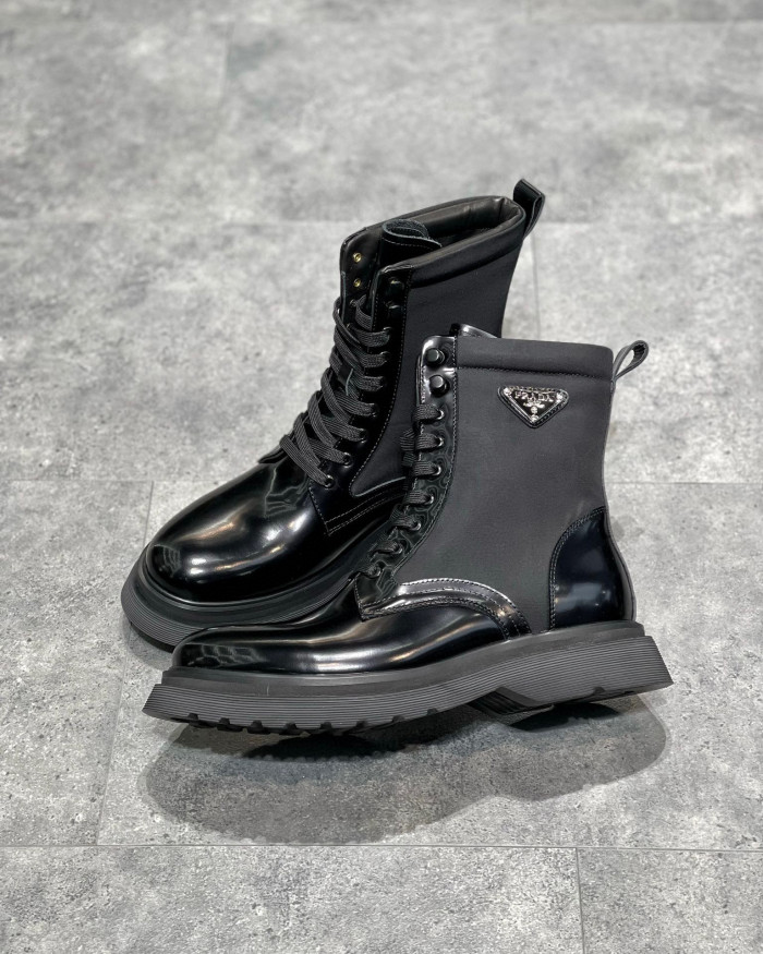 Prada Leather High Boots Shoes #nigo7553