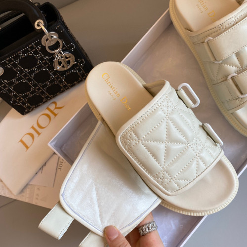 Dior Quilted Leather Sandals Slippers Shoes #nigo4761