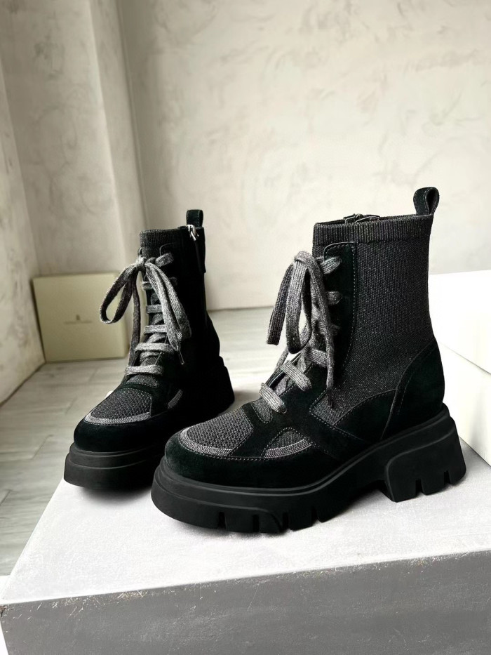 Brunello Cucinelli Women's Short Boots Shoes Ngvp #nigo6259