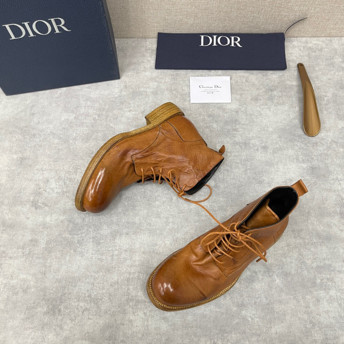 Dior Men's Leather Shoes Martin Boots Shoes #nigo1445