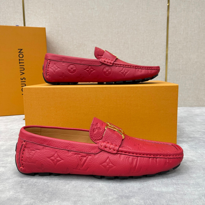 Louis Vuitton NIGO Leather Dark Grain Logo Muller Shoes #nigo94279