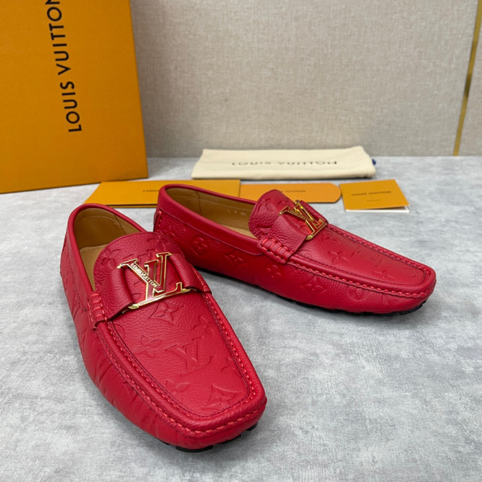 Louis Vuitton NIGO Leather Dark Grain Logo Muller Shoes #nigo94279