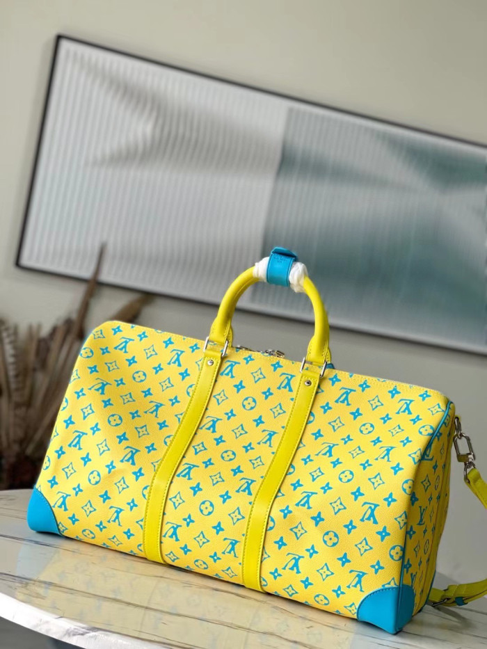 Louis Vuitton NIGO Leather Handbag Travel Bag #nigo94459