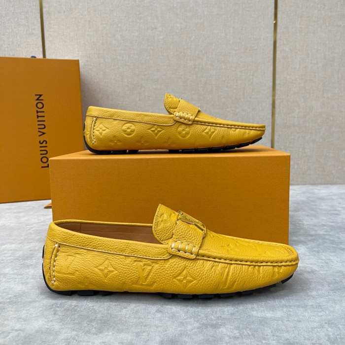 Louis Vuitton NIGO Leather Dark Grain Logo Muller Shoes #nigo94279