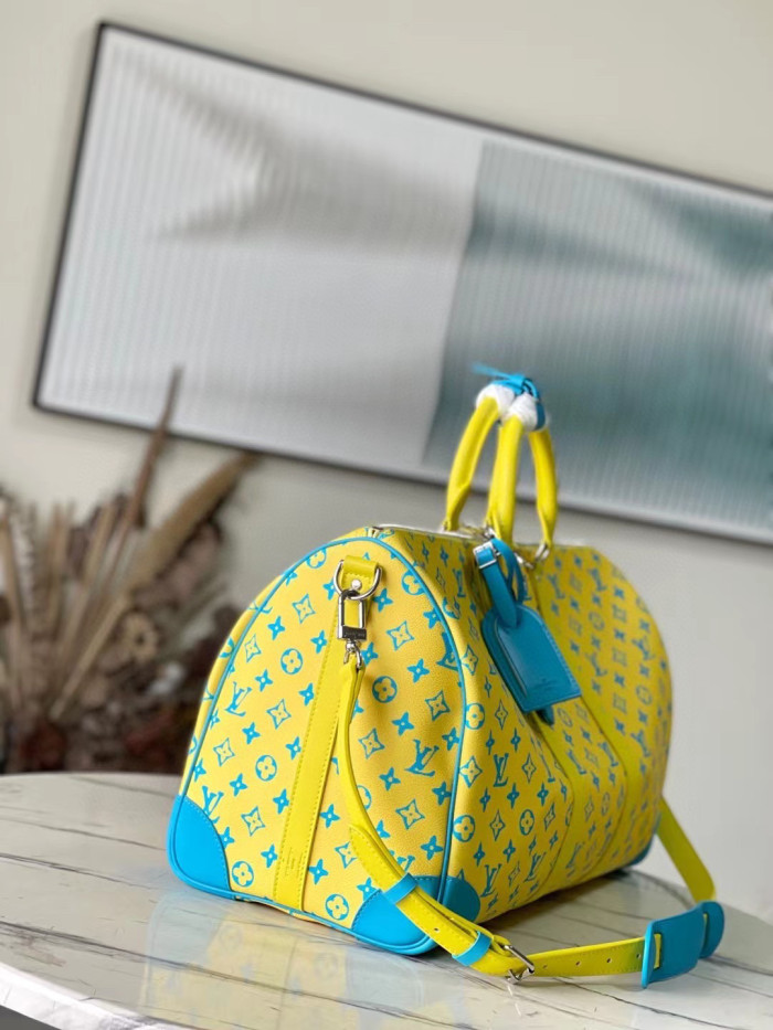 Louis Vuitton NIGO Leather Handbag Travel Bag #nigo94459