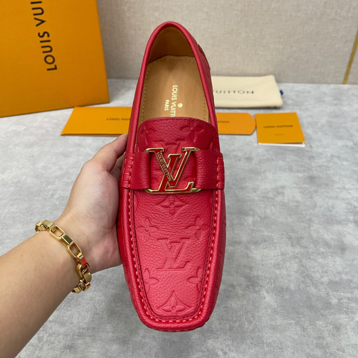 Louis Vuitton NIGO Leather Dark Grain Logo Muller Shoes #nigo94279