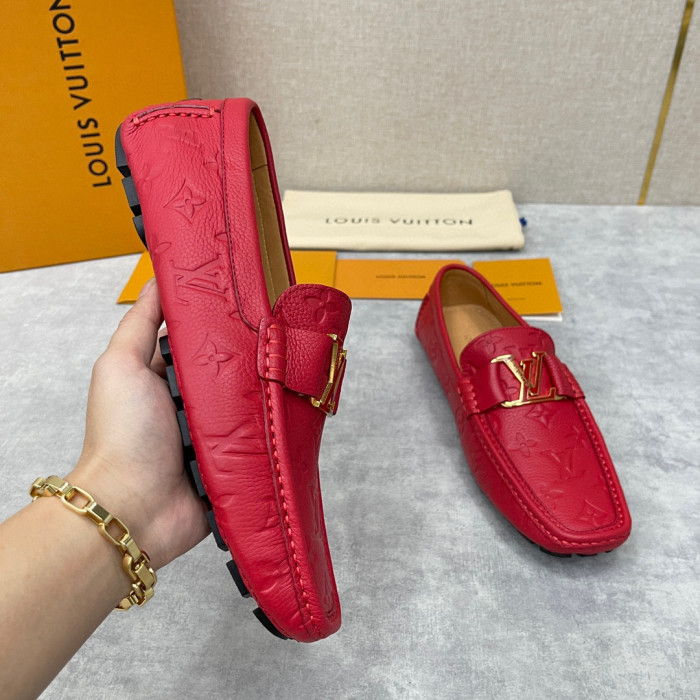 Louis Vuitton NIGO Leather Dark Grain Logo Muller Shoes #nigo94279