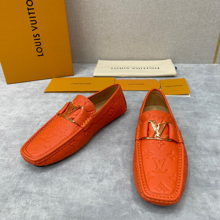 Louis Vuitton NIGO Leather Dark Grain Logo Muller Shoes #nigo94279