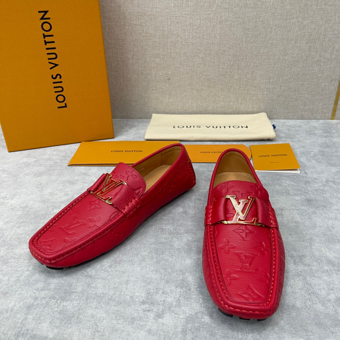 Louis Vuitton NIGO Leather Dark Grain Logo Muller Shoes #nigo94279